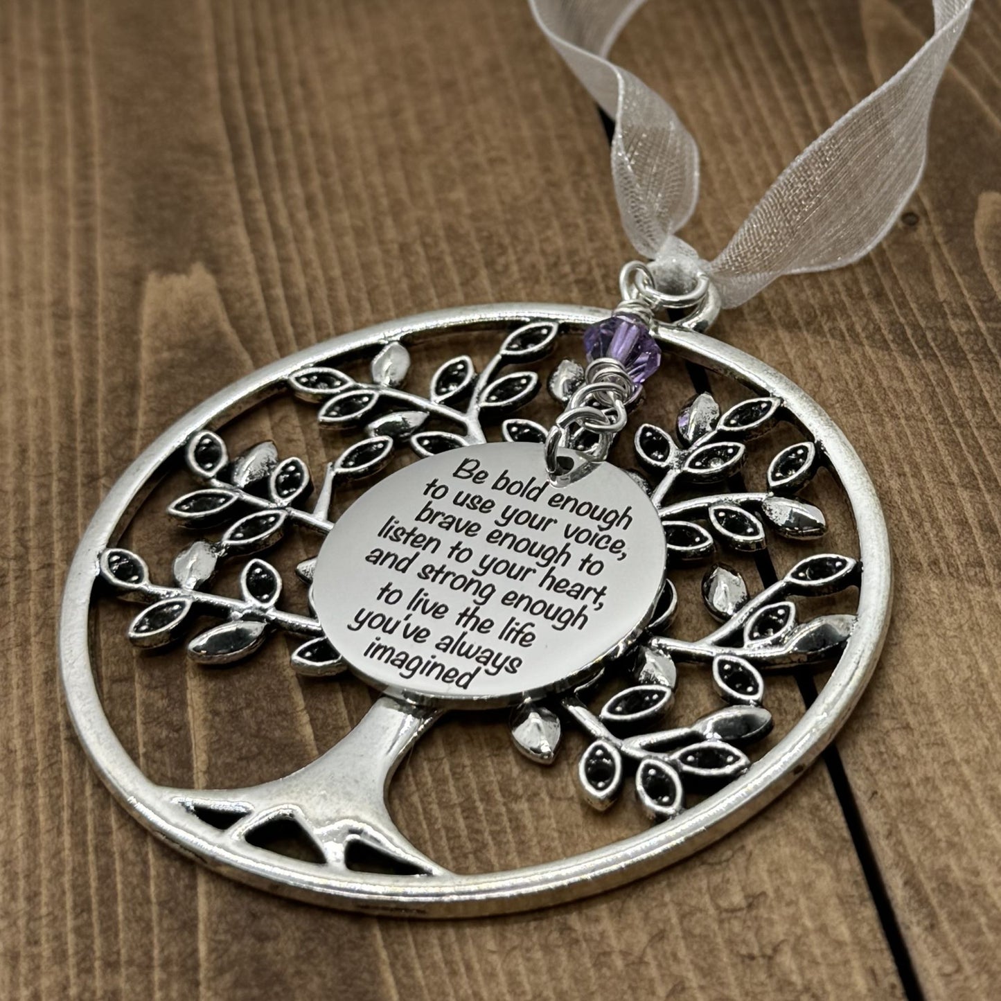 Graduation Gifts For Her, Be Bold Enough To Use Your Voice Brave Enough To Listen To Your Heart Tree Of Life Ornament Gift