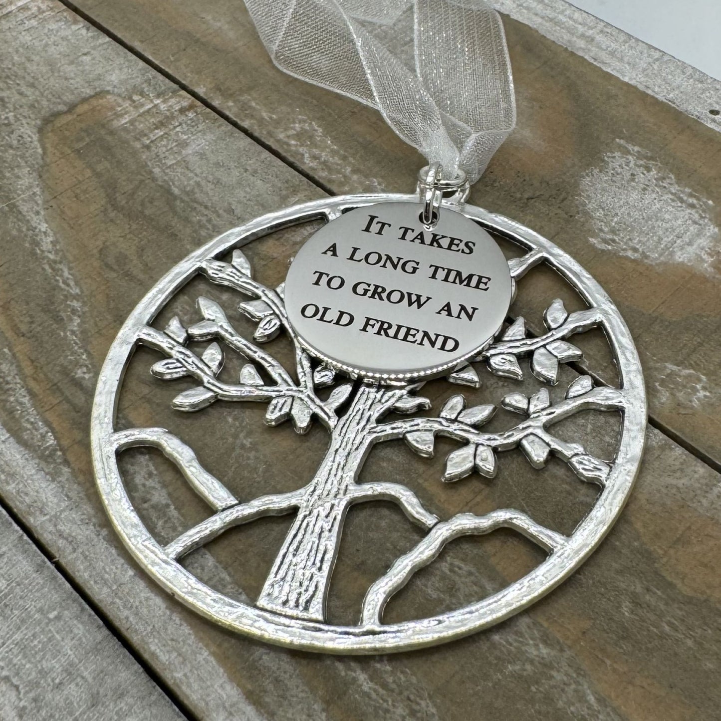 It Takes A Long Time To Grow An Old Friend Tree Of Life Christmas Ornament, Friendship Gift