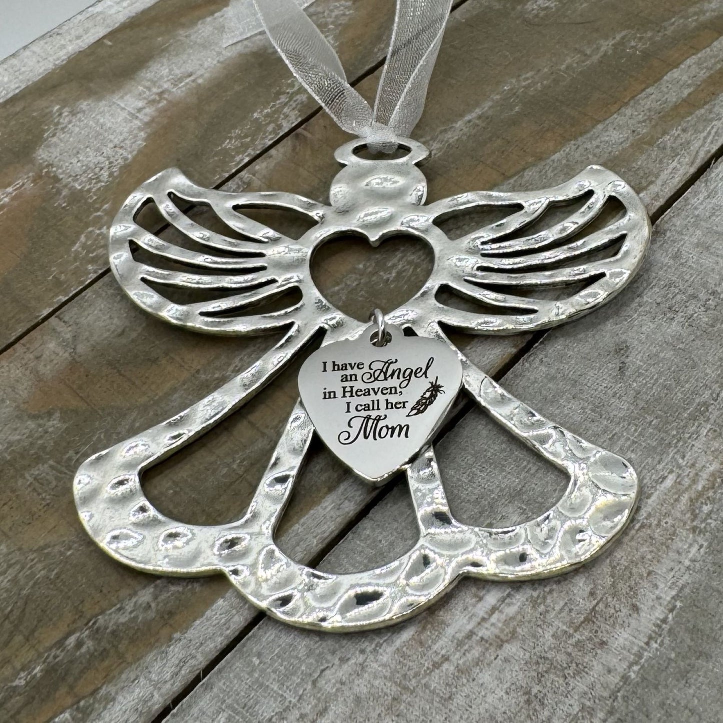 I Have An Angel In Heaven I Call Her Mom Angel Christmas Ornament, Loss Of Mom Mother Memorial Gift