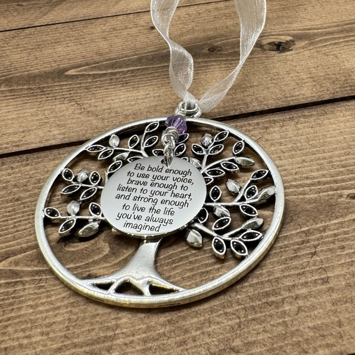 Graduation Gifts For Her, Be Bold Enough To Use Your Voice Brave Enough To Listen To Your Heart Tree Of Life Ornament Gift