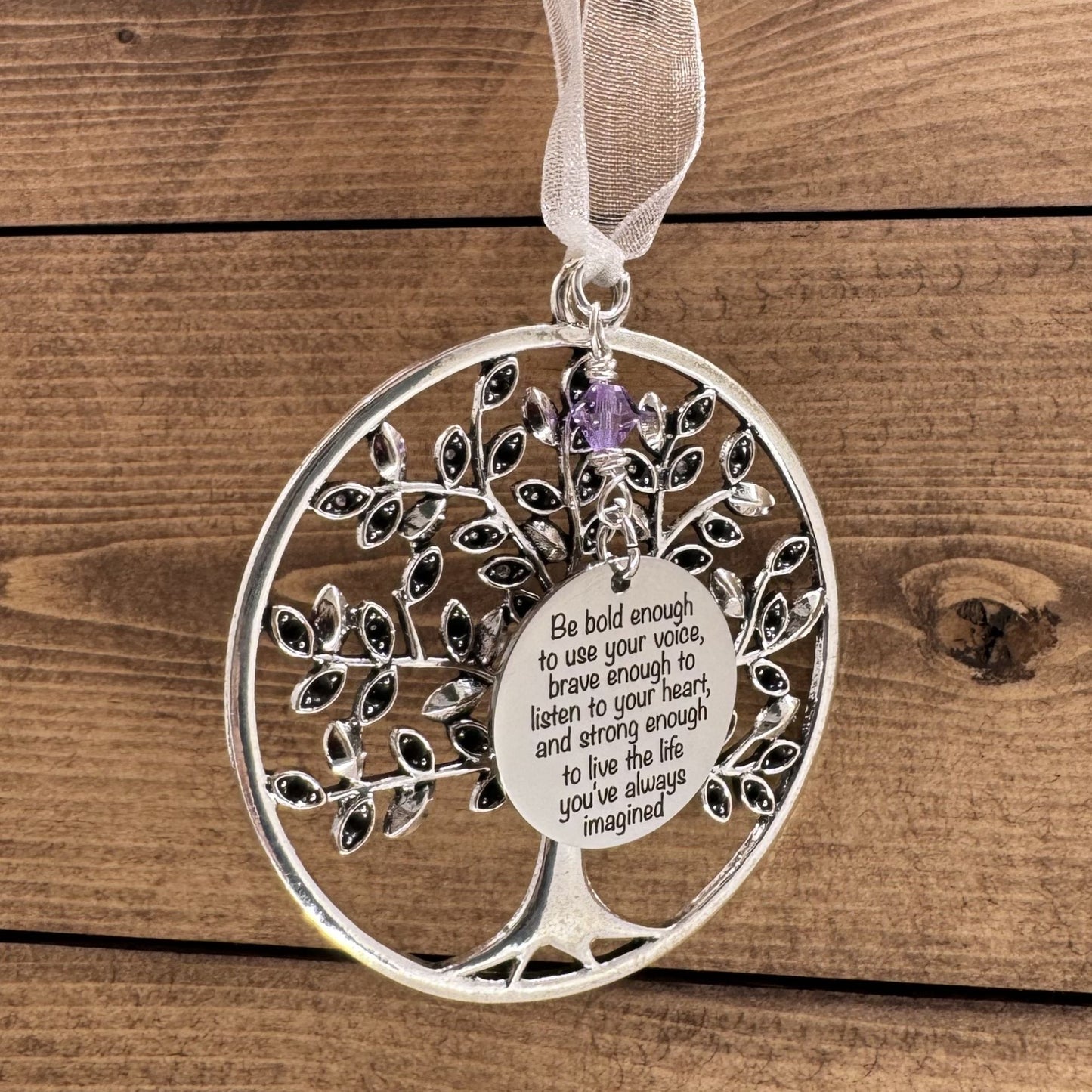 Graduation Gifts For Her, Be Bold Enough To Use Your Voice Brave Enough To Listen To Your Heart Tree Of Life Ornament Gift