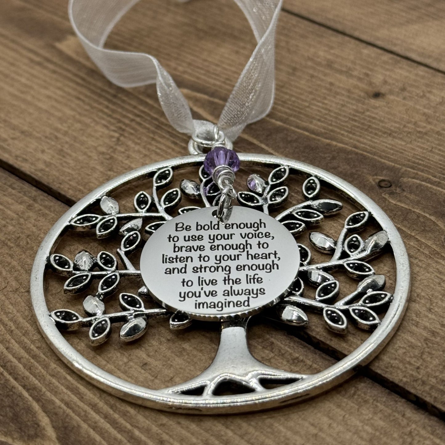 Graduation Gifts For Her, Be Bold Enough To Use Your Voice Brave Enough To Listen To Your Heart Tree Of Life Ornament Gift