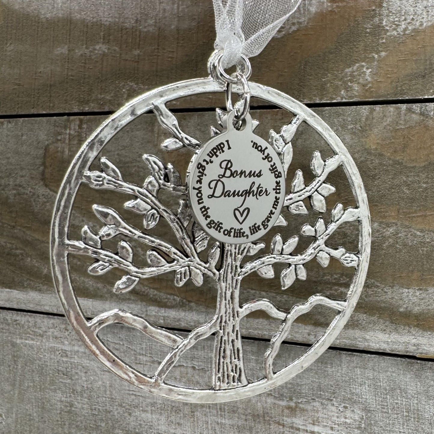 Bonus Daughter Tree Of Life Christmas Ornament, Daughter In Law Step Daughter Gift