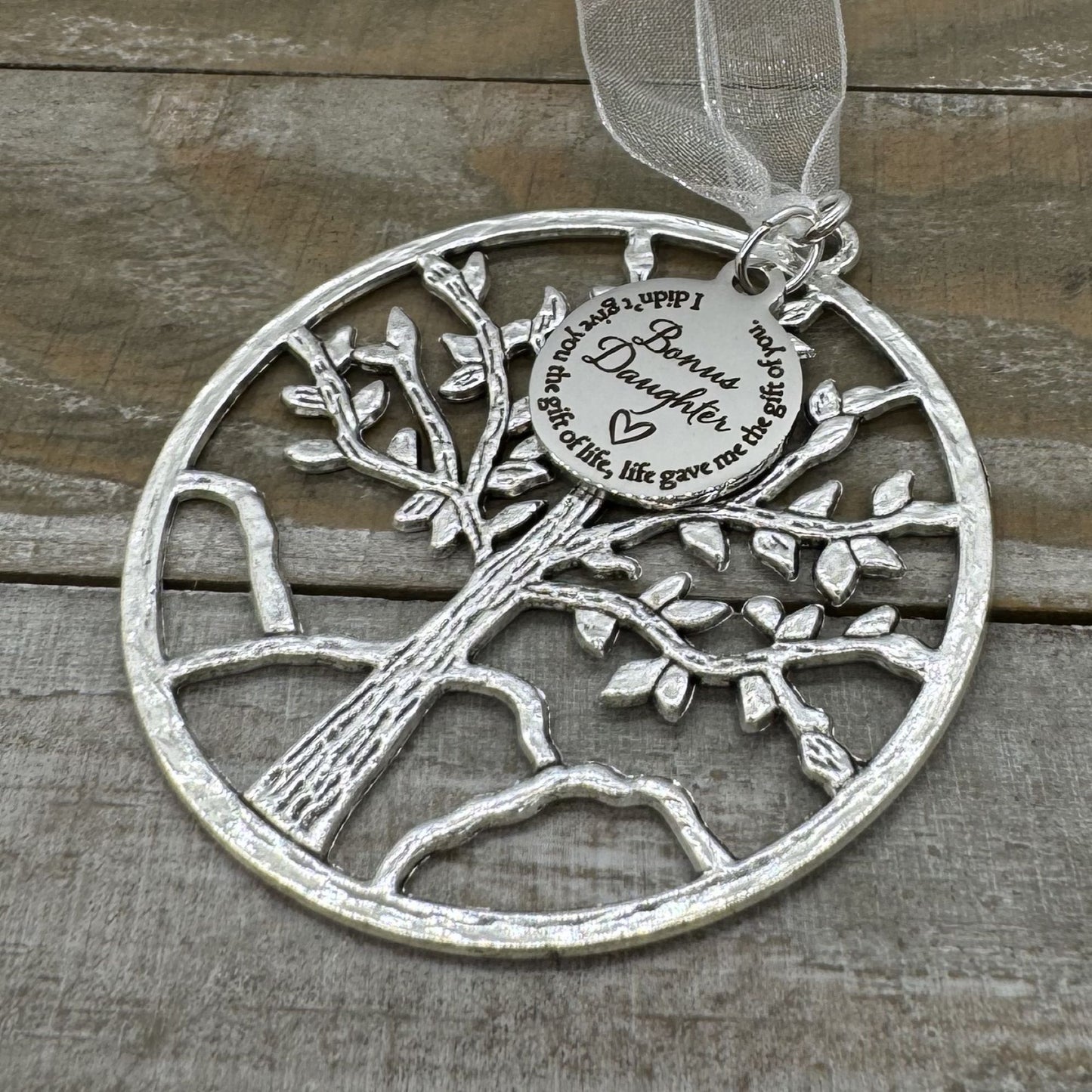 Bonus Daughter Tree Of Life Christmas Ornament, Daughter In Law Step Daughter Gift