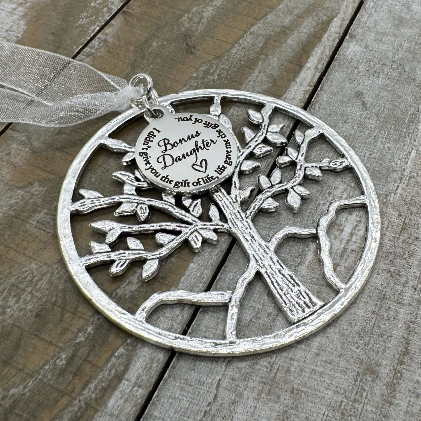 Bonus Daughter Tree Of Life Christmas Ornament, Daughter In Law Step Daughter Gift