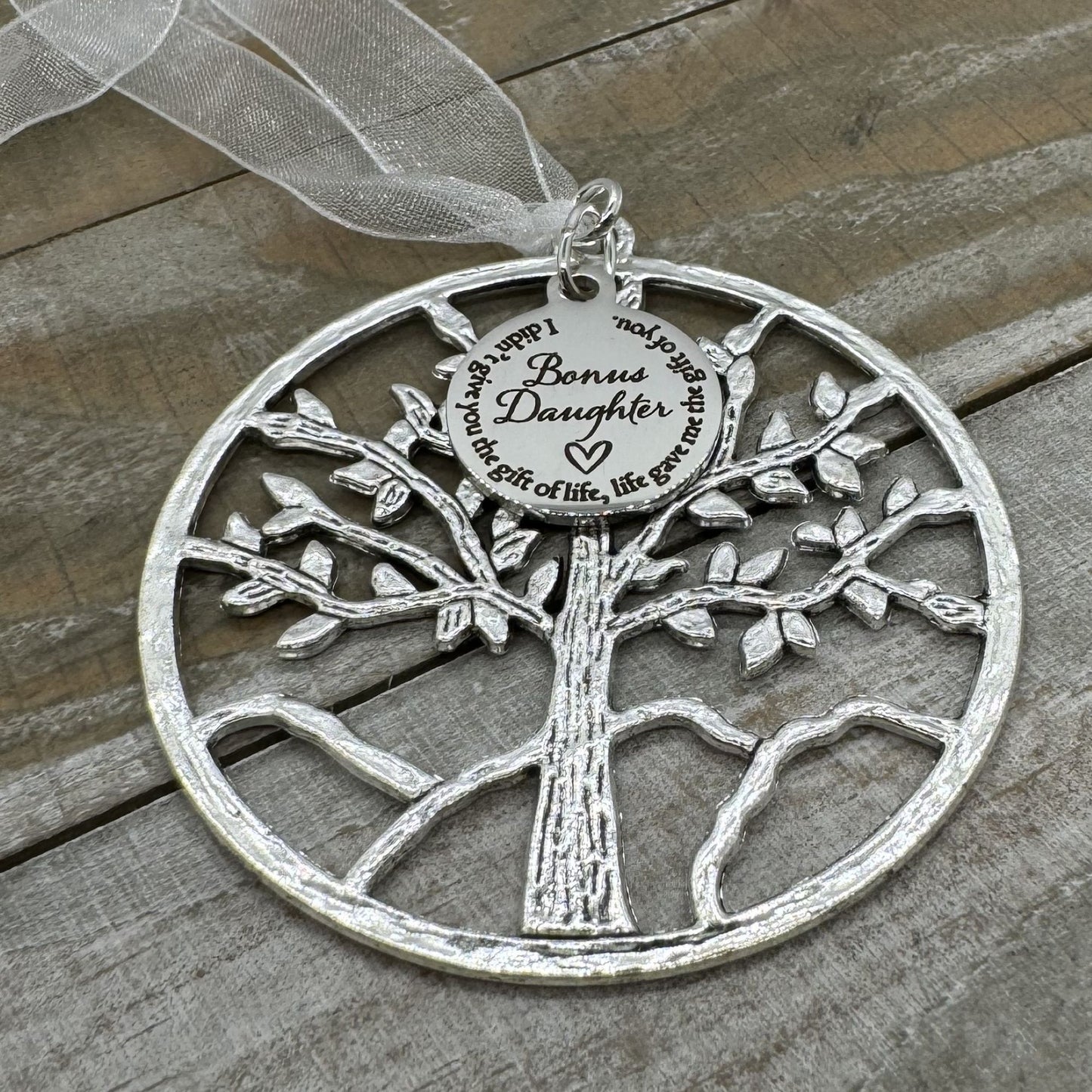 Bonus Daughter Tree Of Life Christmas Ornament, Daughter In Law Step Daughter Gift