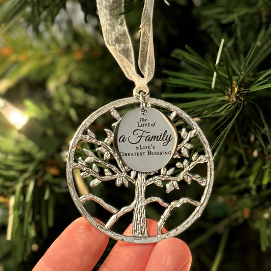 The Love Of A Family Is Life's Greatest Blessing Tree Of Life Family Tree Christmas Ornament Gift