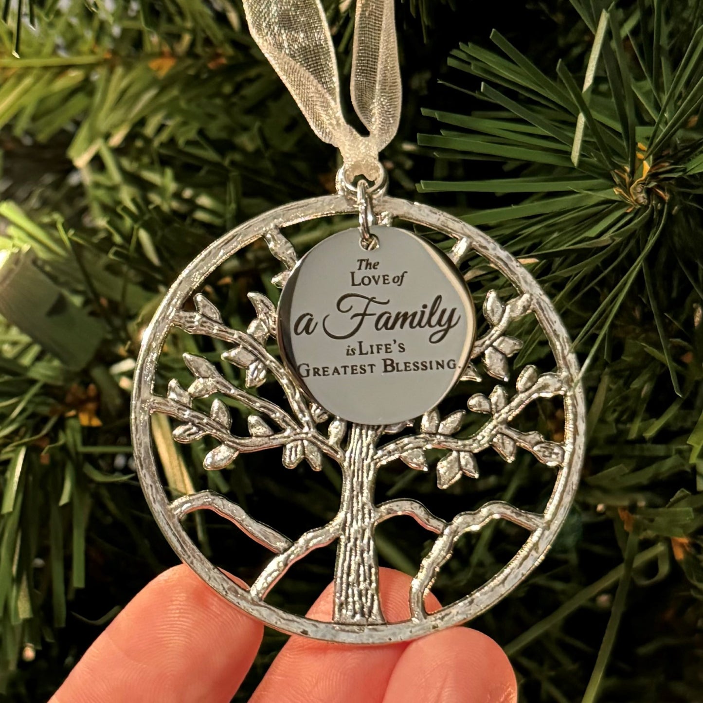 The Love Of A Family Is Life's Greatest Blessing Tree Of Life Family Tree Christmas Ornament Gift