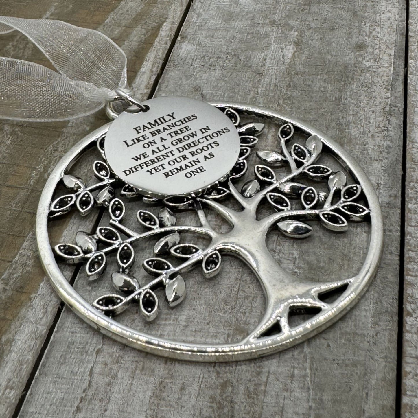 Family Like Branches On A Tree We All Grow In Different Directions Yet Our Roots Remain As One Tree Of Life Ornament Gift